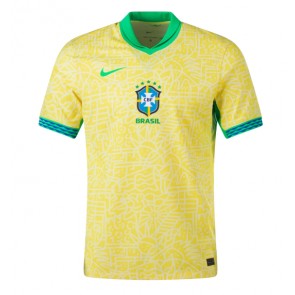 Brazil Replica Home Stadium Shirt Copa America 2024 Short Sleeve